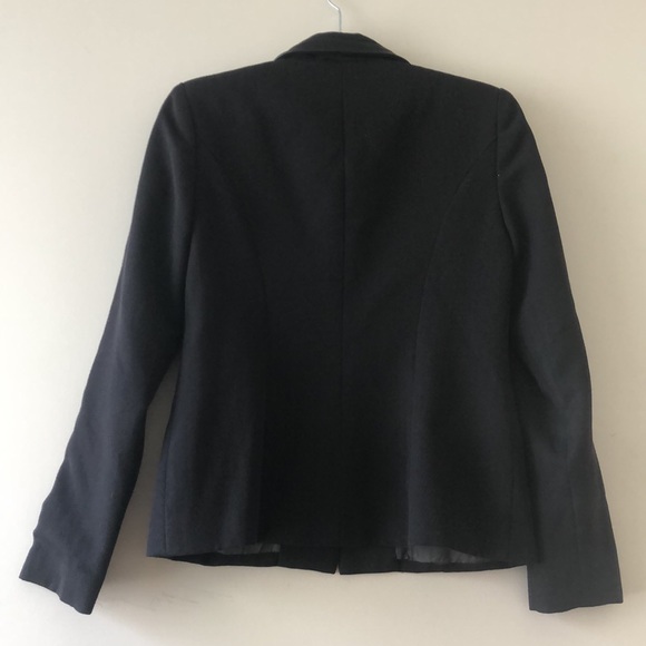 Vintage Robespierre Nanette Lepore contrast trim structured textured blazer - Picture 9 of 11